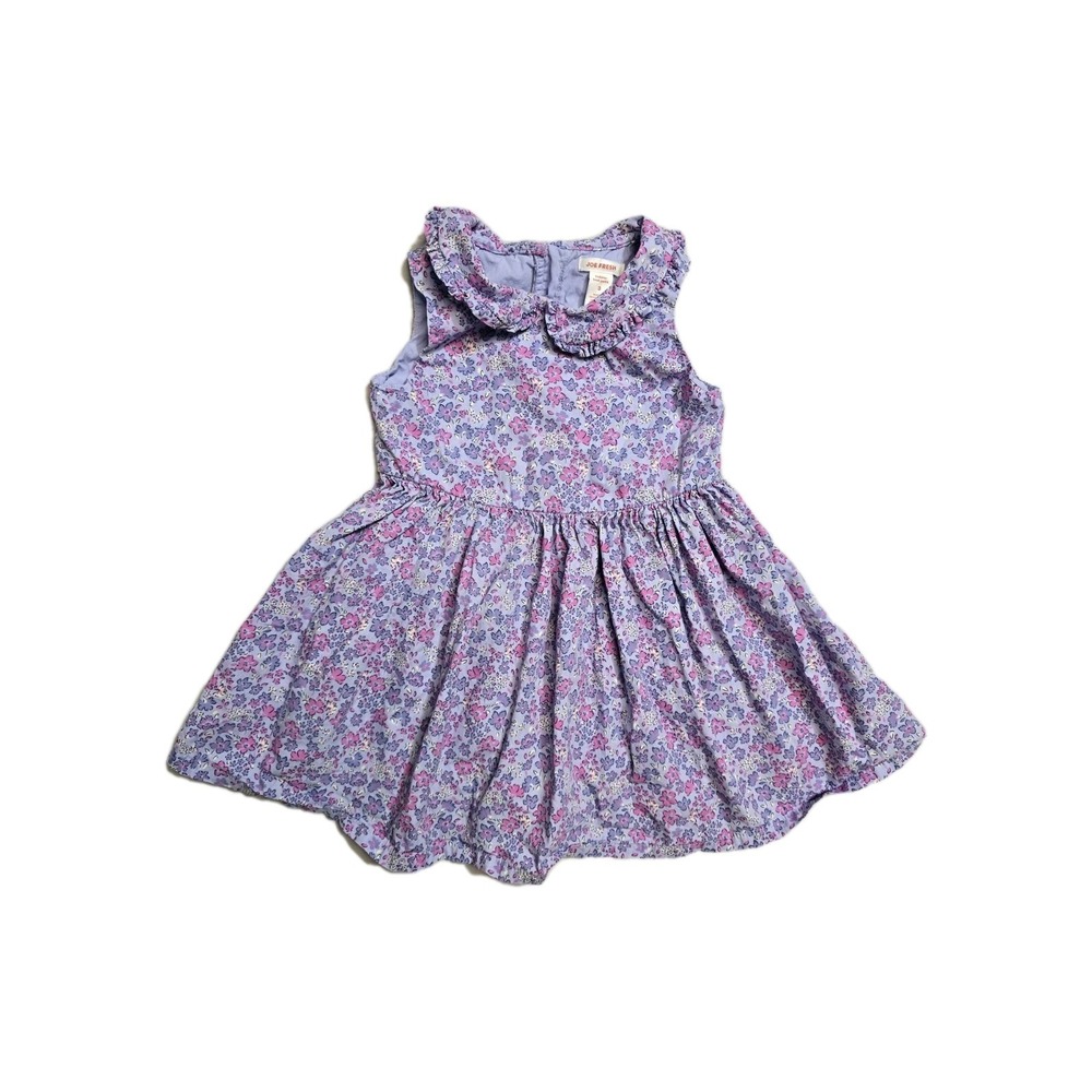 Joe‎ Fresh Girls Dress Size 3 Years Purple Colalred